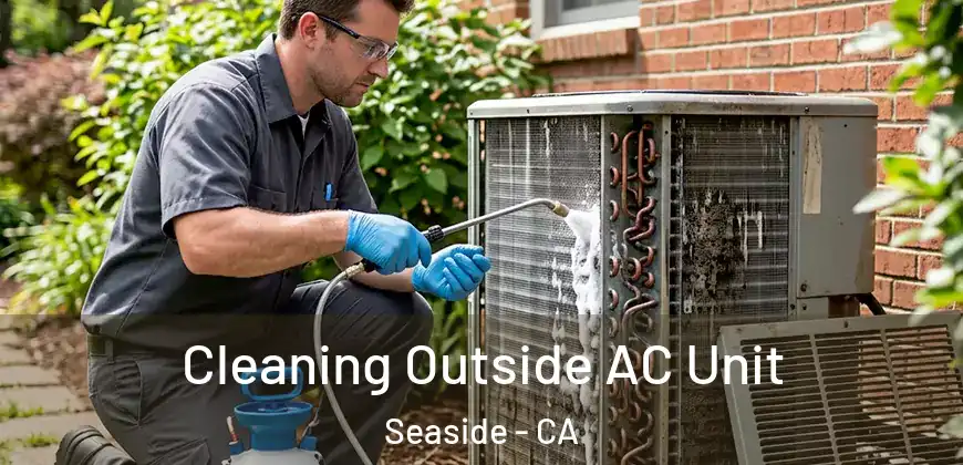 Cleaning Outside AC Unit Seaside - CA