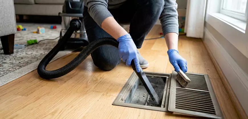 Heating Floor Vent Cleaning in Seaside