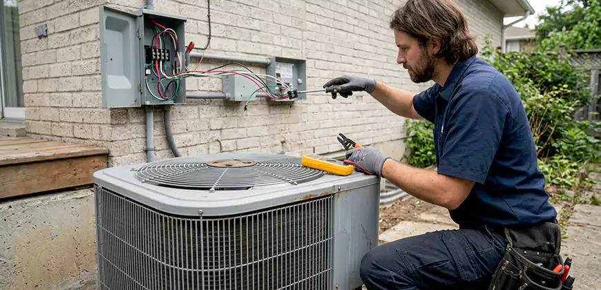 Exterior AC Unit Electrical Repair in Seaside